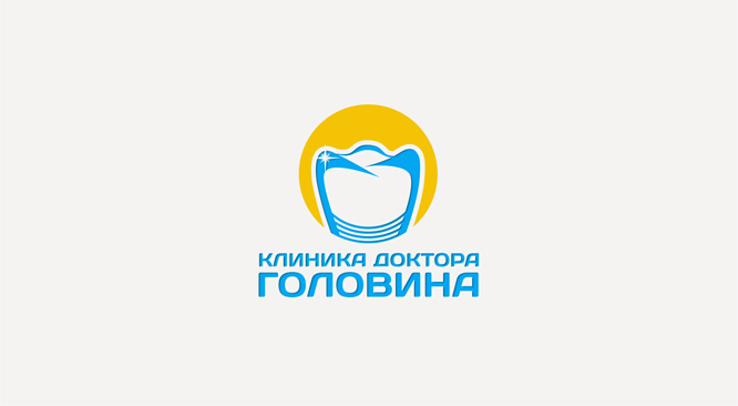 кдг - Разработка фирменного стиля стоматологической клиники "Клиника доктора Головина" (логотип, визитка, фирменный бланк, макет диска, цвета и подбор шрифта)