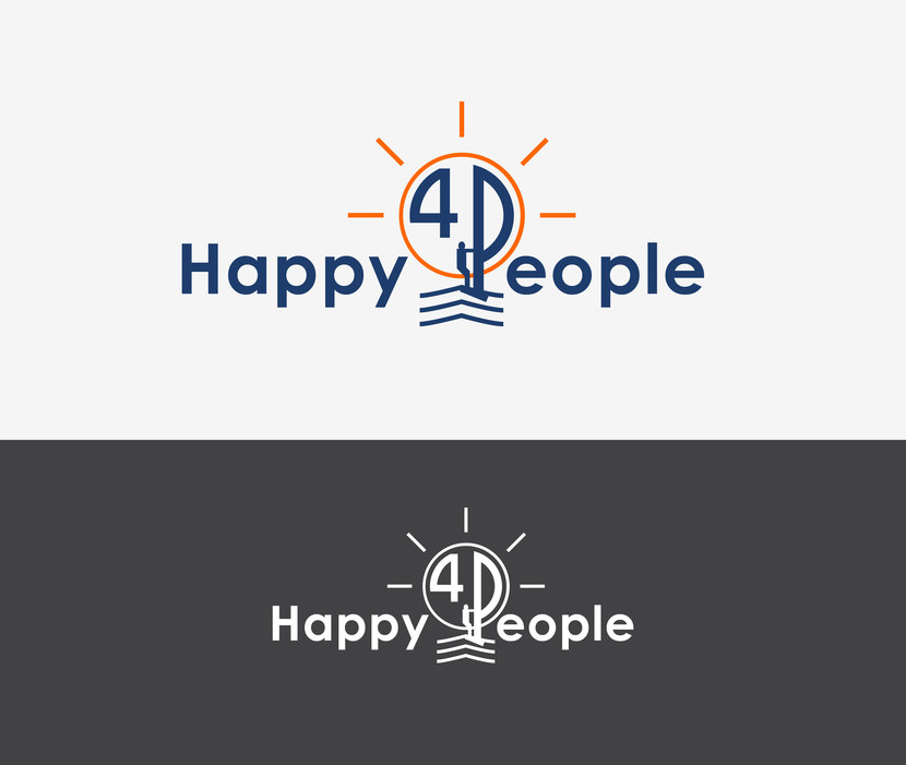вариант в цвете - Разработать логотип для компании Happy4people (Happy for people)