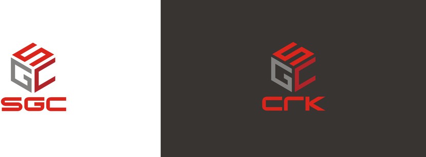 Стилизованные SGC - куб - символ строительства, надежности. - Создание логотипа для крупной строительной компании нефтегазового комплекса
