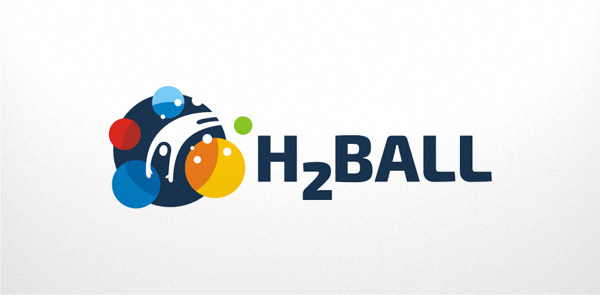 + - Разработка логотипа и фирменного стиля для сухого бассейна для взрослых "h2ball"