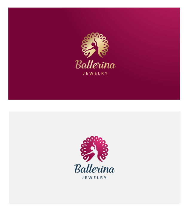 Ballerina - Логотип для ювелирной компании