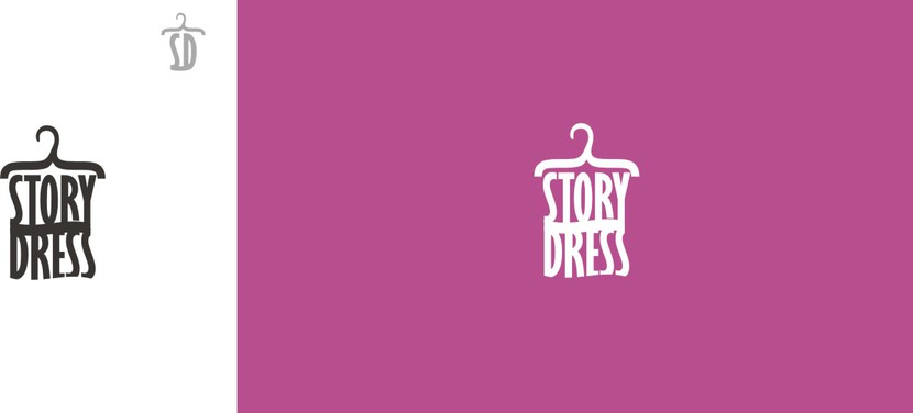 Вариант с более понятным шрифтом. - Логотип для проката платьев StoryDress