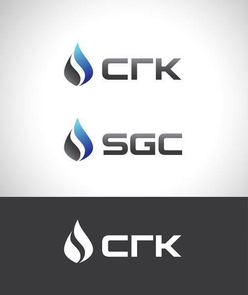 Образы нефтяной капли и газового пламени, а также буква S. - Создание логотипа для крупной строительной компании нефтегазового комплекса