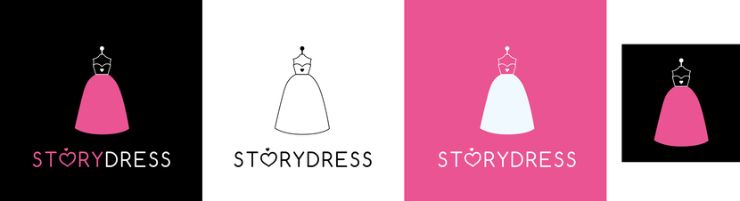 Здравствуйте!  Сделала шрифт пожирнее и сделала в квадрате - Логотип для проката платьев StoryDress
