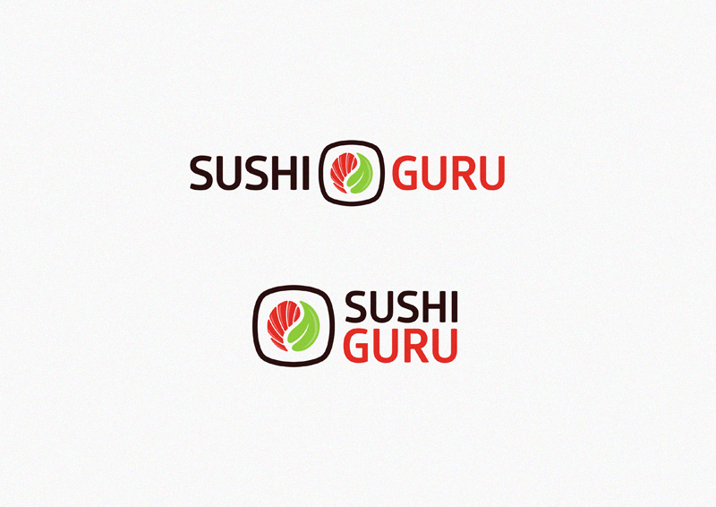 Гармония суши Логотип для суши бара.