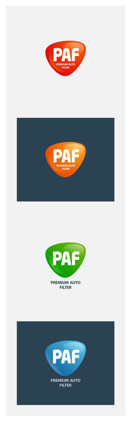 PAF - Разработка логотипа для бренда автомобильных фильтров