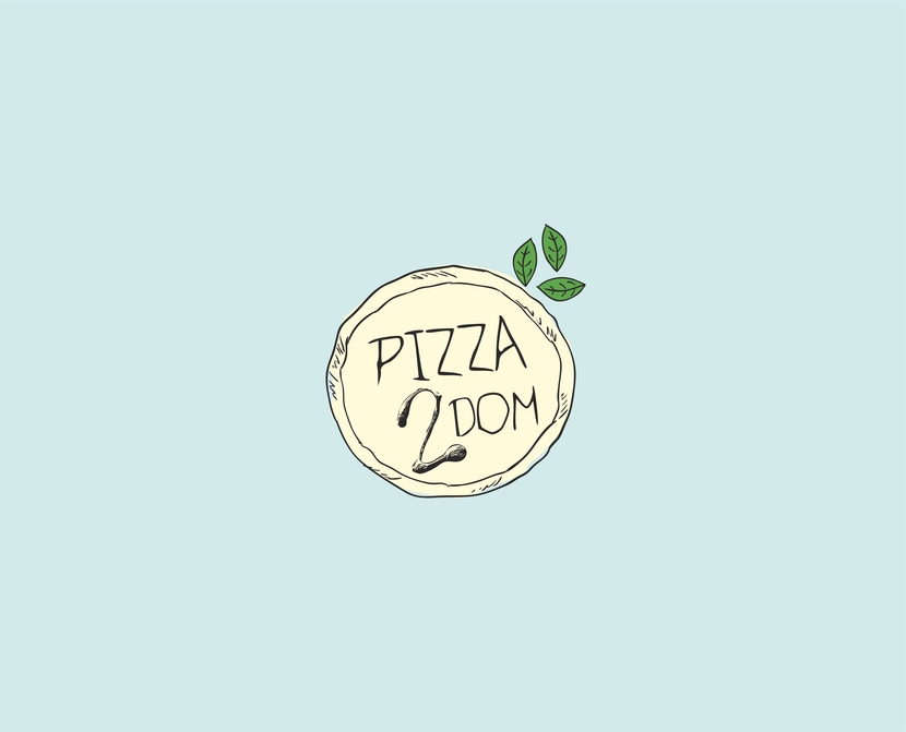 Пицца в дом №2) - Создание логотипа для кафе-доставки пиццы