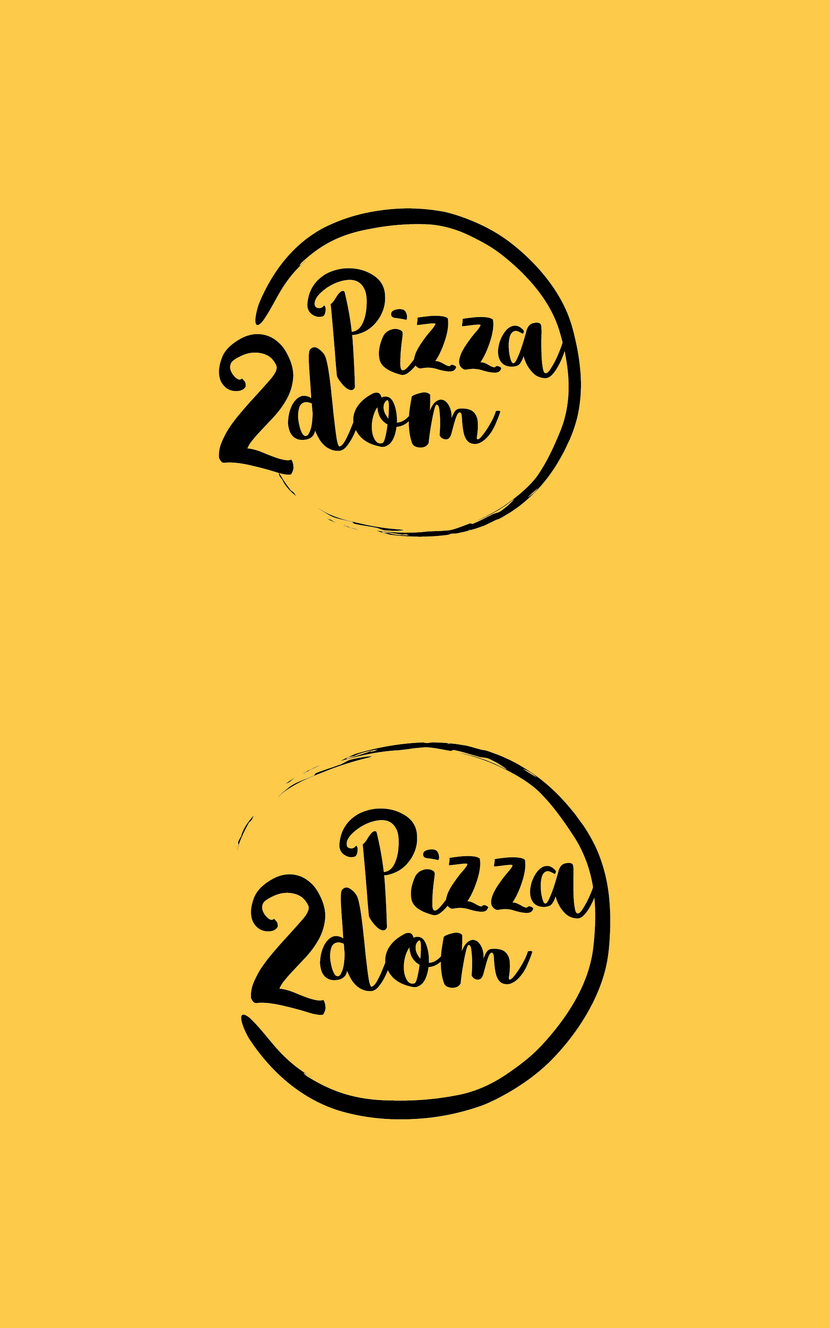 2 Варианта - Создание логотипа для кафе-доставки пиццы