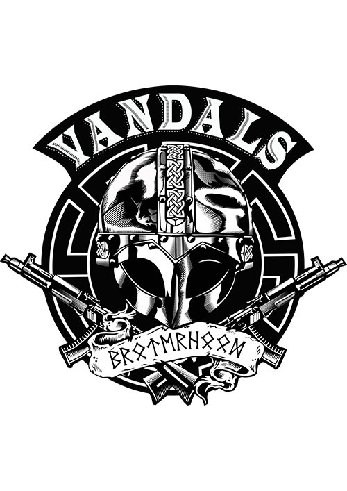 Vandals.V2 helmet - Логотип МОТОКЛУБА Vandals