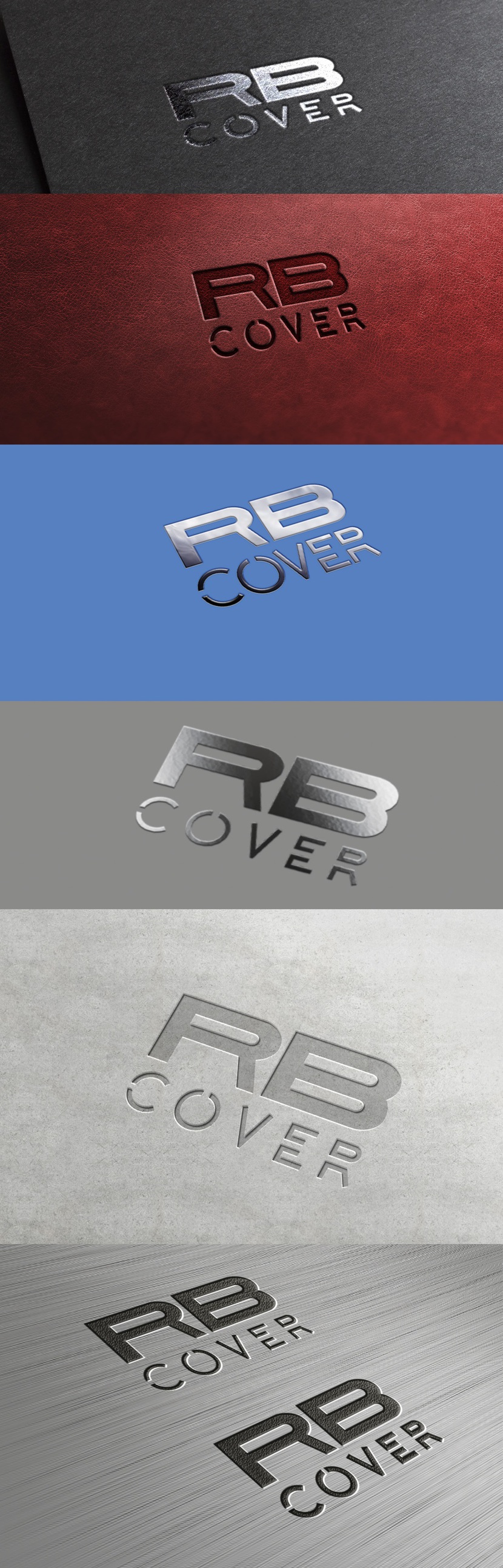 вертикальный вариант - Разработка логотипа для Торговой Марки  - RB Cover -