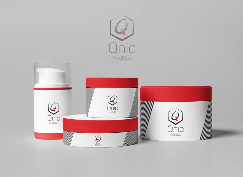 логотип и визуализация на упаковках - Qnic MediSpa