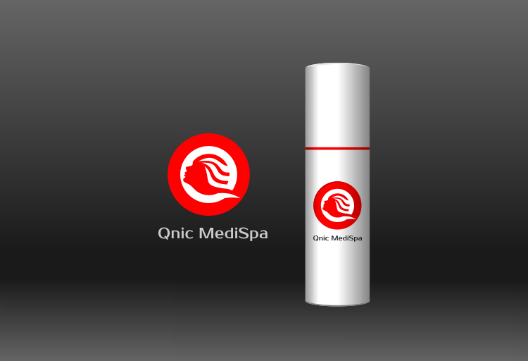 Логотип в виде профиля женского лица и буквы Q - Qnic MediSpa