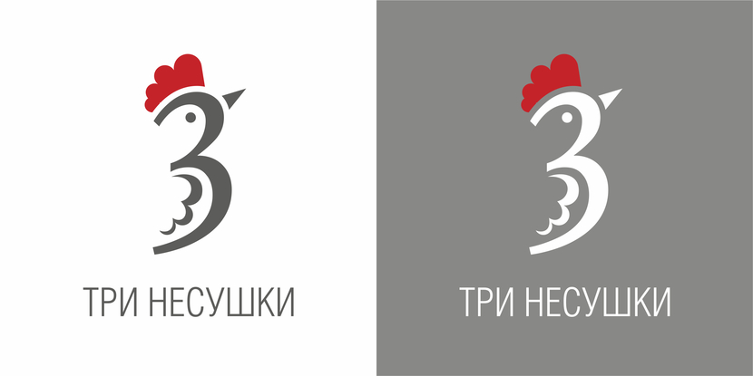 Эскиз лого. - Разработка логотипа и фирменного стиля для нового бренда куриных яиц "Три несушки"