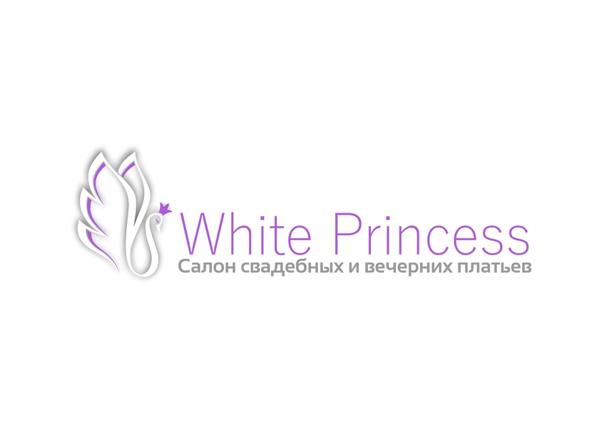 сделала белым засчет тени) - Разработка логотипа для Салона свадебных платьев