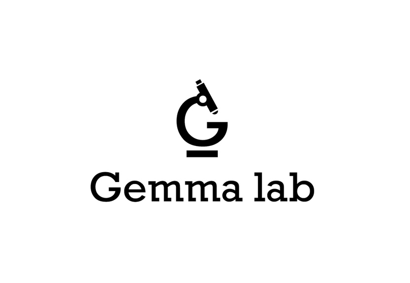 В знаке сочетаются литера G и микроскоп - Разработка логотипа