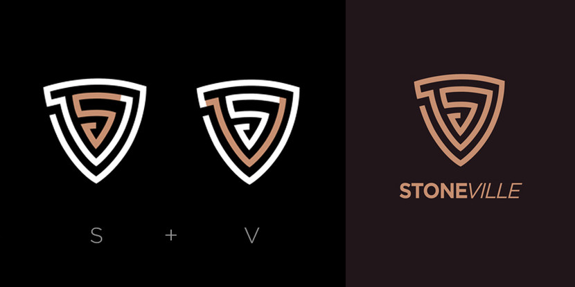 STONEVILLE demologo #2 - Логотип для магазина-студии изделий из натурального камня