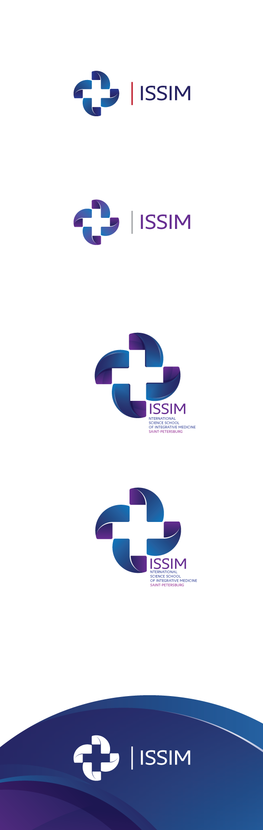 Цветовая схема может быть любой - разработка логотипа международной научной школы интегративной медицины