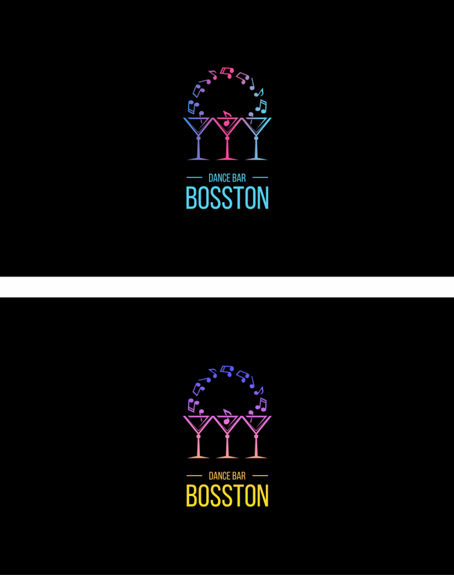 несколько вар-тов цветовых решений - Разработка логотипа для ночного бара