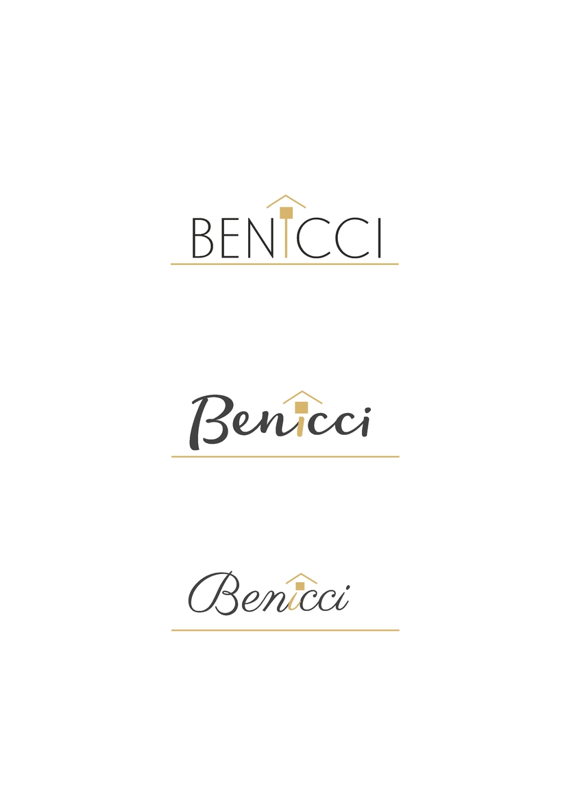 вариант с другими изящными шрифтами - Создание логотипа для итальянского бренда Benicci
