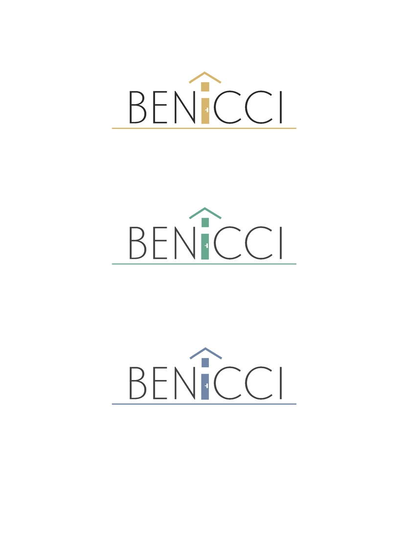 с дверью потоньше и других приятных оттенков - Создание логотипа для итальянского бренда Benicci