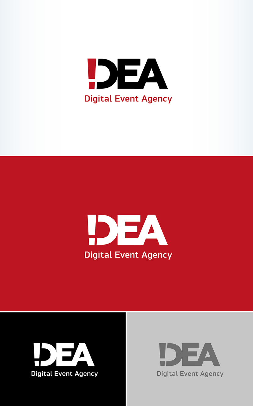 В красном цвете - Логотип для Digital Event агентства