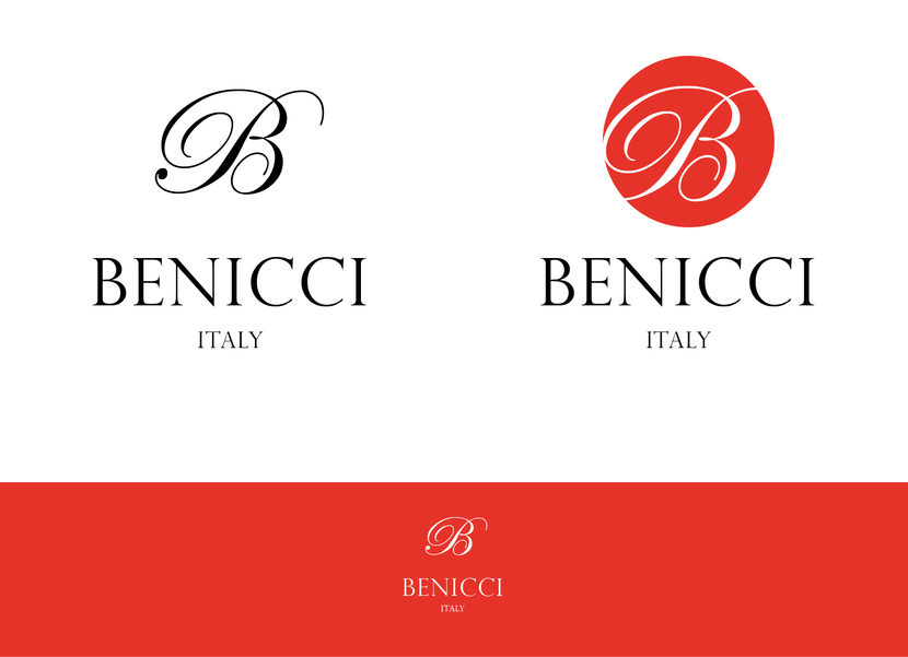 Создание логотипа для итальянского бренда Benicci  -  автор Ольга Савостьянова