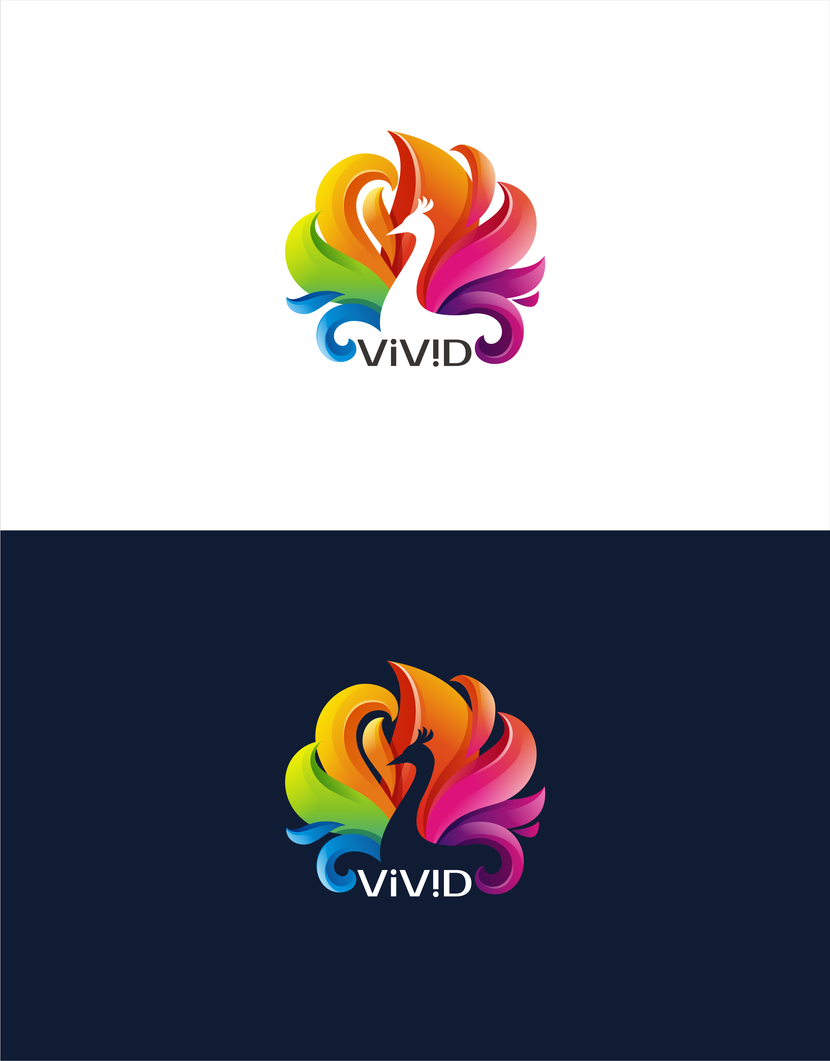 Создание логотипов по направлениям деятельности компании Vivid  -  автор Марина Потаничева