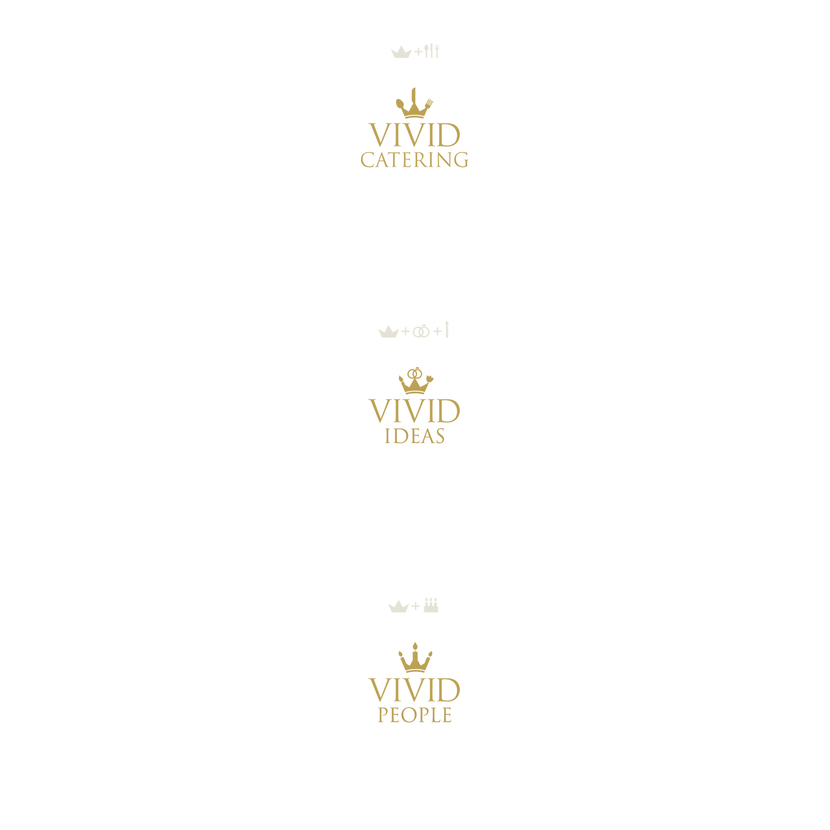 Vivid. Three logos. - Создание логотипов по направлениям деятельности компании Vivid