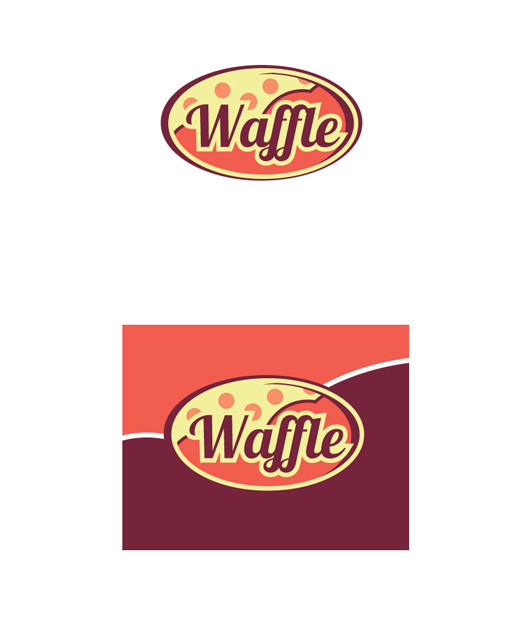 логотип - Разработка логотипа для сети киосков формата стрит-фуд "Waffle", основа меню - вафли.