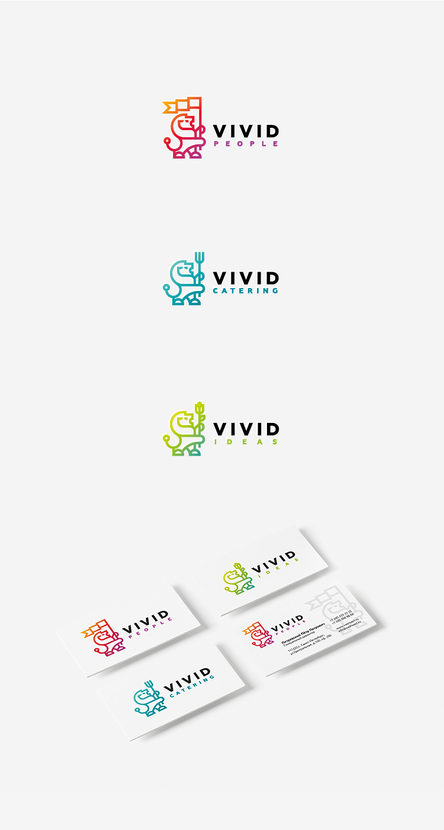 Создание логотипов по направлениям деятельности компании Vivid  работа №265993