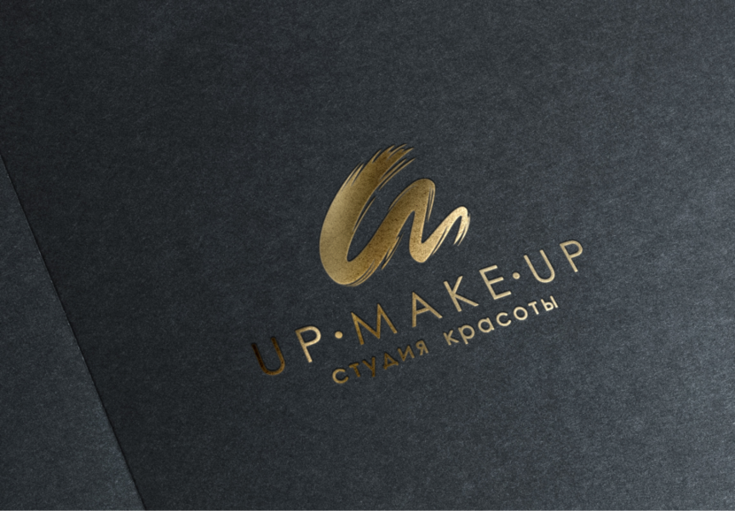 1 - Логотип и фирменный стиль студии красоты "UP-MAKE-UP"