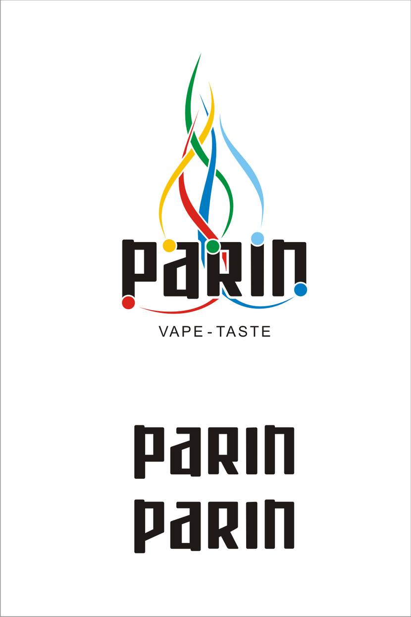 от первоначального шрифта ничего не осталось - так что, можно сказать, текстовая часть уникальна - Разработать логотип для жидкости "Parin" для электронных VAPE-испарителей