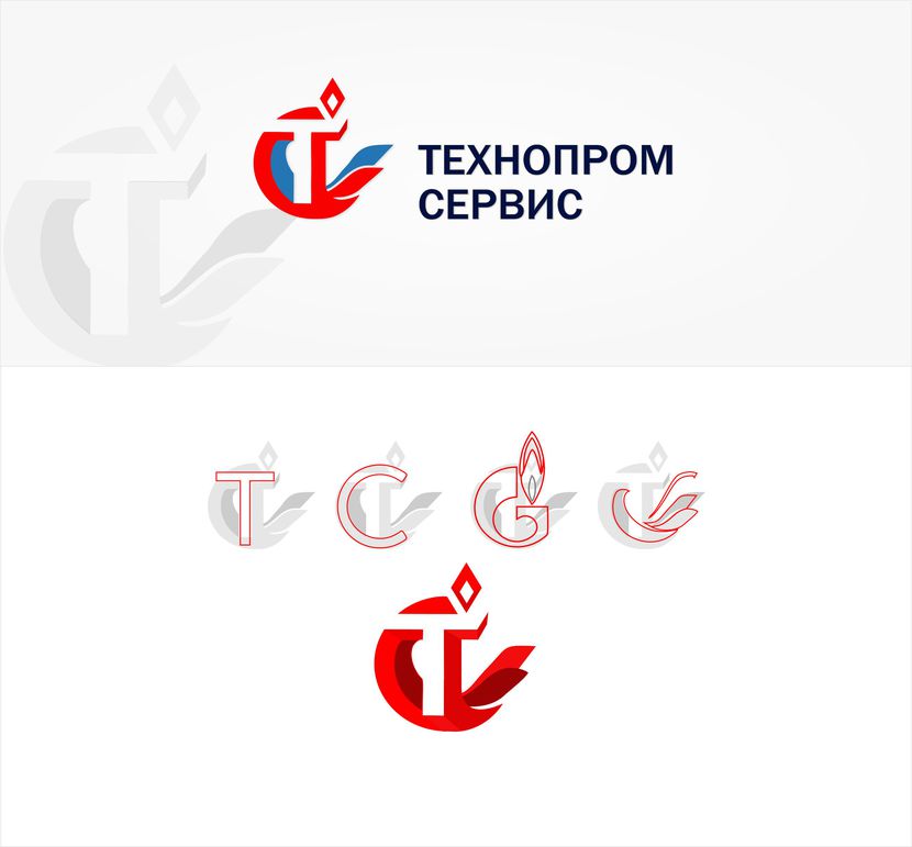 #1 - Разработка логотипа для компании ООО "Технопром-Сервис"