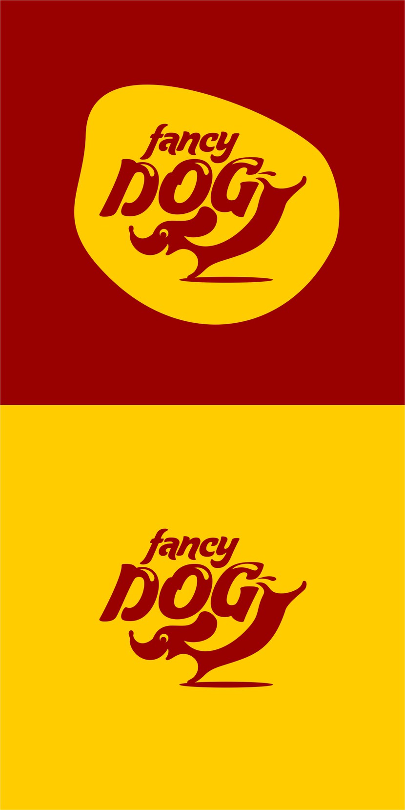 Добрый день! Мой вариант логотипа - динамичный, креативный, запоминающий!!!! 
Комментируйте если нужно что-то подправить))) - Разработка логотипа для сети кафе формата стрит-фуд "FANCY DOG", основа меню - хотдоги.