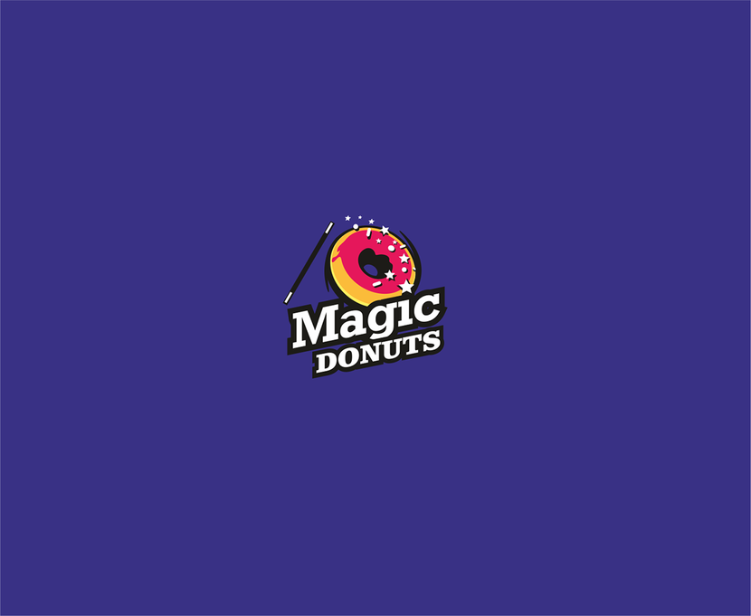 логотип - Разработка фирменного стиля для производителя пончиков Magic Donuts