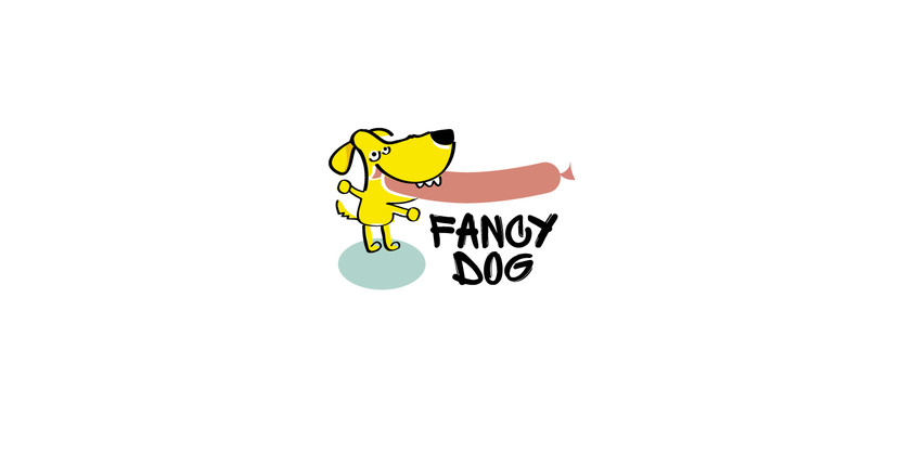 предлагаю набросок, в случае симпатии доработаю - Разработка логотипа для сети кафе формата стрит-фуд "FANCY DOG", основа меню - хотдоги.