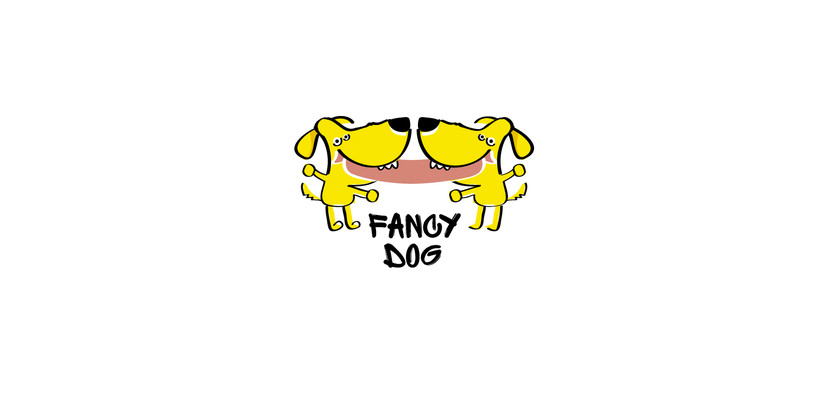еще вариант - Разработка логотипа для сети кафе формата стрит-фуд "FANCY DOG", основа меню - хотдоги.
