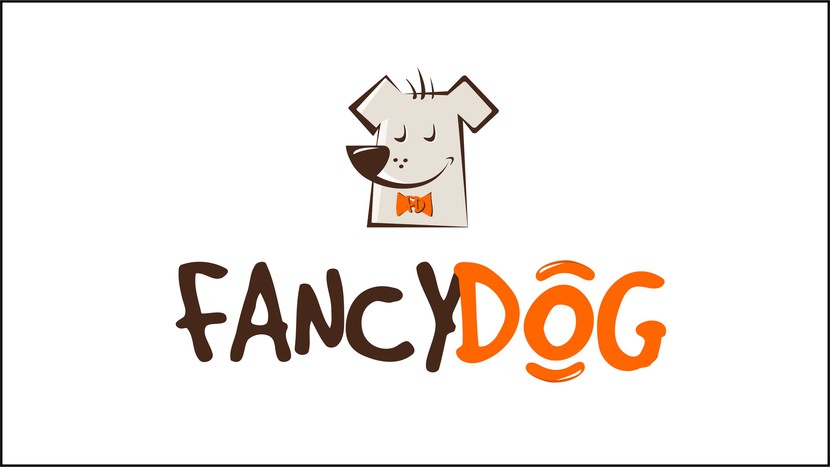 Логотип - Разработка логотипа для сети кафе формата стрит-фуд "FANCY DOG", основа меню - хотдоги.