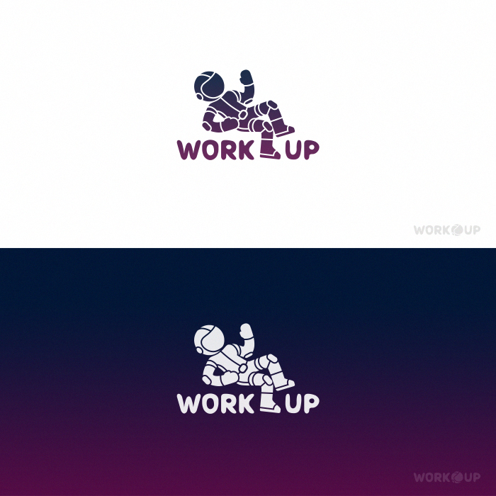 Вариант логотипа для WorkUp - разработка логотипа сети коворкингов