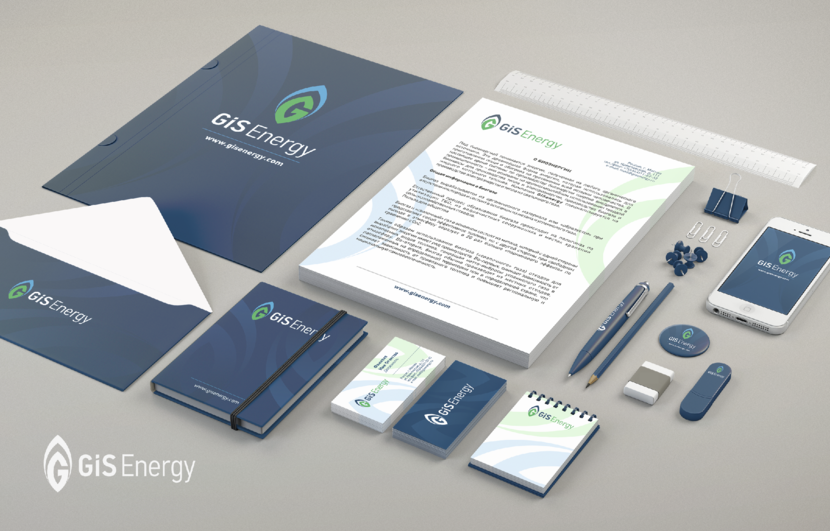 GIS Energy - Разработка логотипа и ФС для компании в области зеленой энергетики