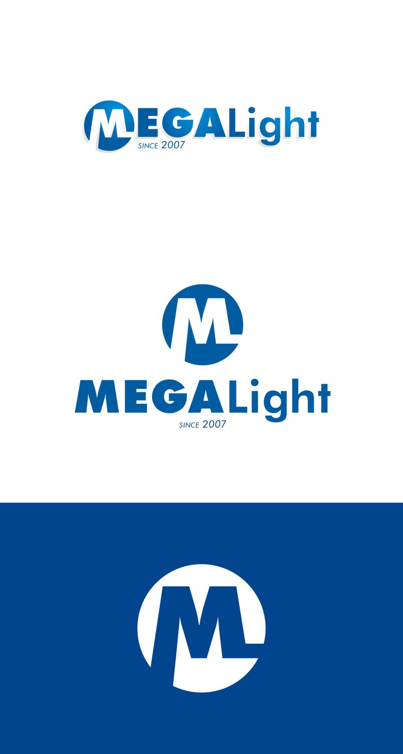 Стабильная уверенность
компании, проверенной временем,
гарантирует качественный, МЕГА подход 
к каждой детали - Создание нового логотипа компании МегаЛайт