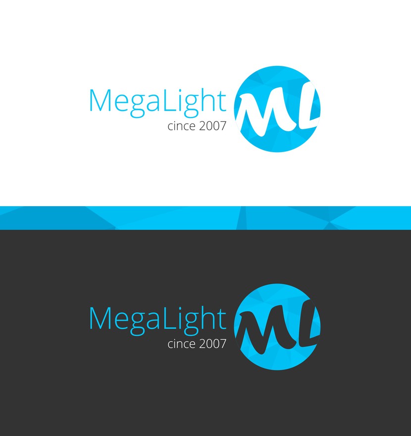яркий и современный) - Создание нового логотипа компании МегаЛайт