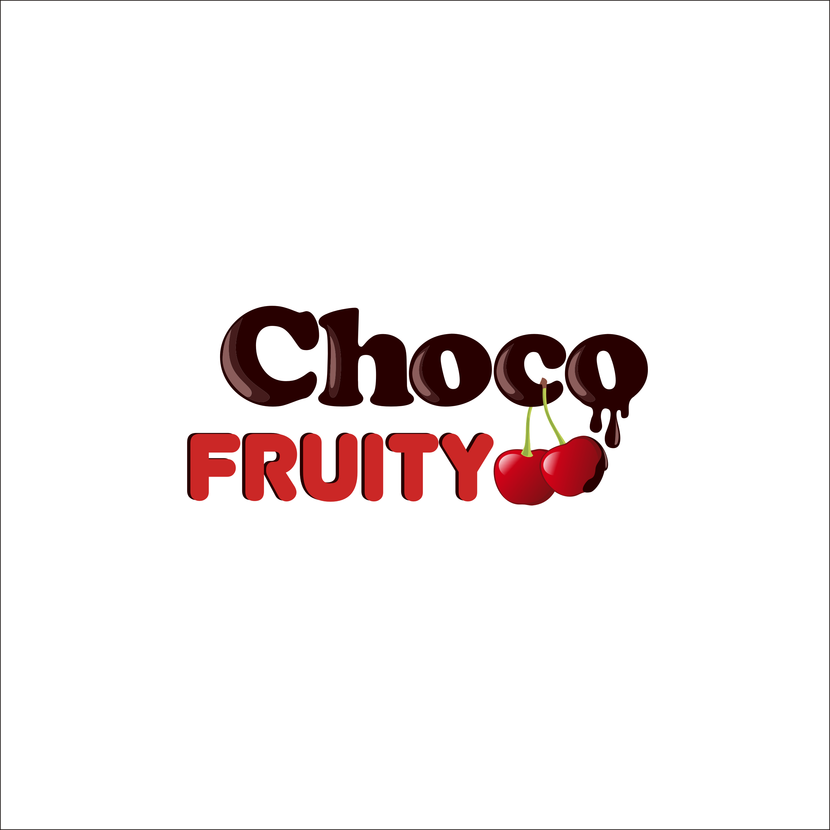 Фишка логотипа - веточка с вишенками перекинута через букву "с". Шоколад стекает на ягоду. - Логотип для бара