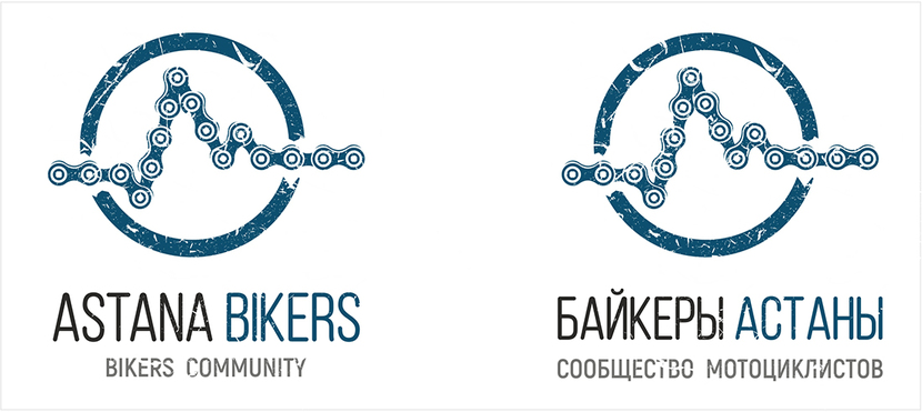 корректировки Разработка логотипа для мотосообщества.