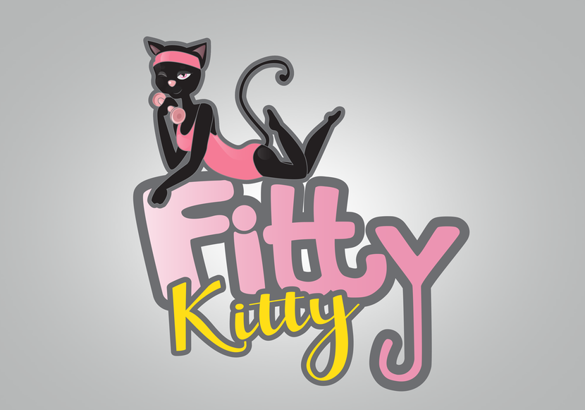 Здравствуйте. Кошечка создана с нуля, как и надпись Fitty. Цвета использовала те, что написаны в задании, но буквы залиты градиентом. Все легко можно поменять, по Вашему желанию:) - Логотип для офлайн-магазина женской фитнес-одежды (Fitty Kitty)