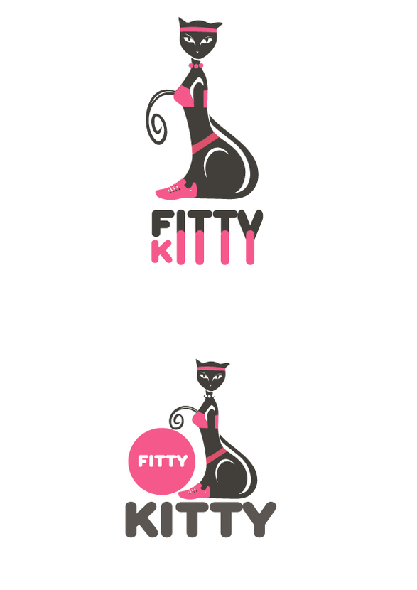 . - Логотип для офлайн-магазина женской фитнес-одежды (Fitty Kitty)