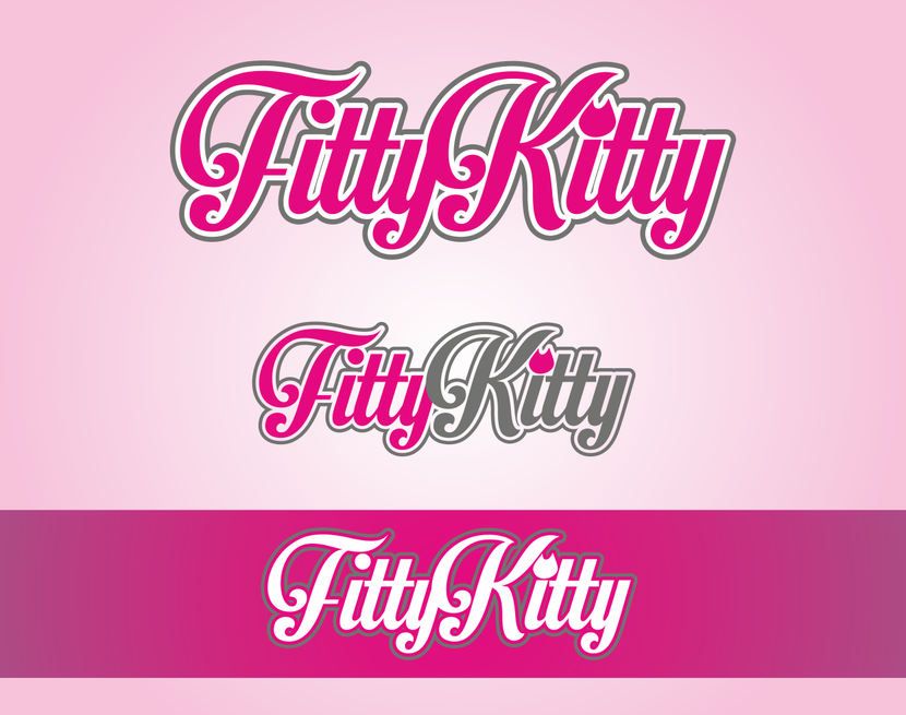Шрифтовой вариант - Логотип для офлайн-магазина женской фитнес-одежды (Fitty Kitty)