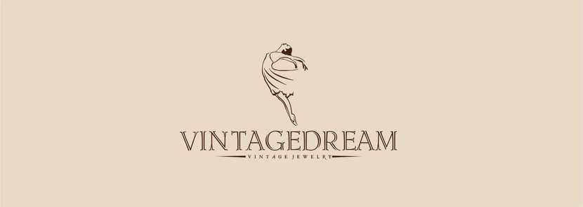 ... - Логотип для сайта винтажной бижутерии, одежды, аксессуаров Vintagedream.ru