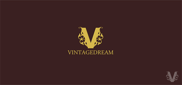 Vintagedream.ru - Логотип для сайта винтажной бижутерии, одежды, аксессуаров Vintagedream.ru