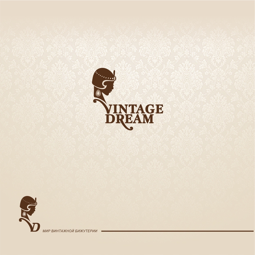 Vintagedream4 - Логотип для сайта винтажной бижутерии, одежды, аксессуаров Vintagedream.ru
